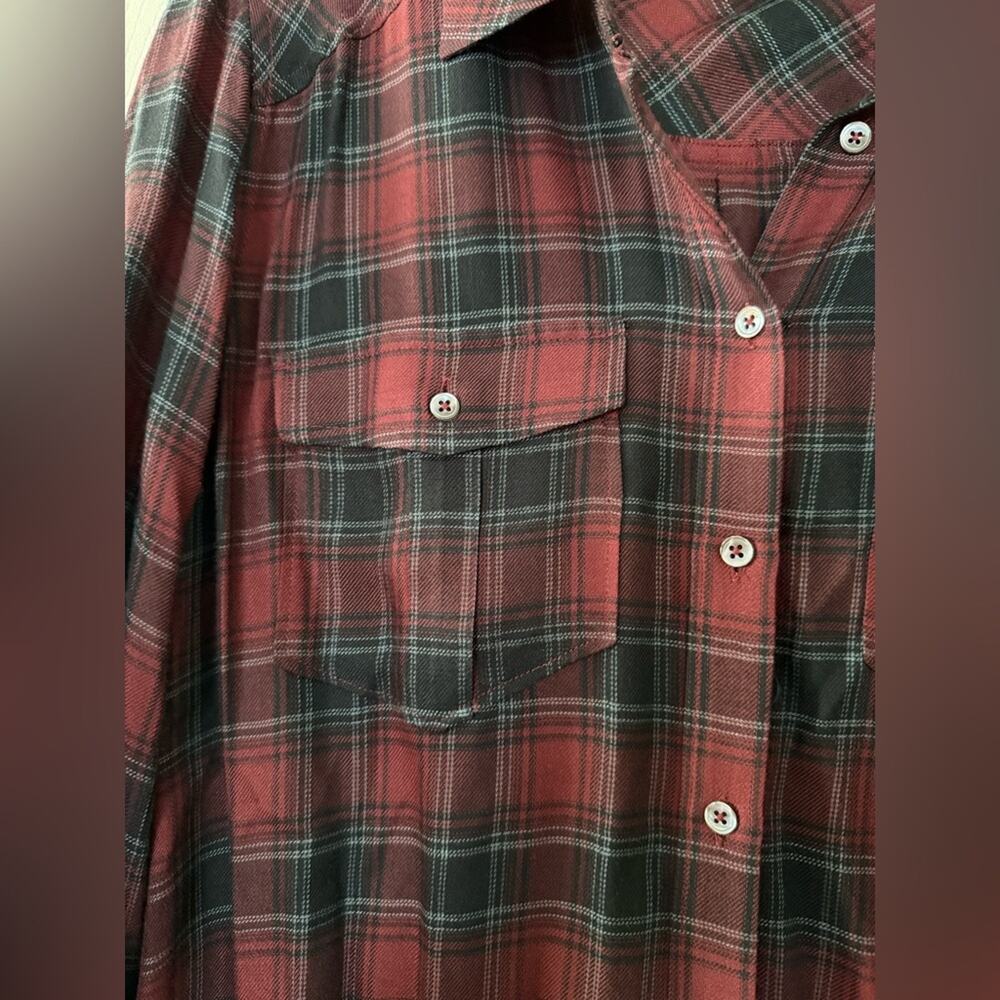 Paige Black label plaid button down shirt size small - Picture 4 of 8